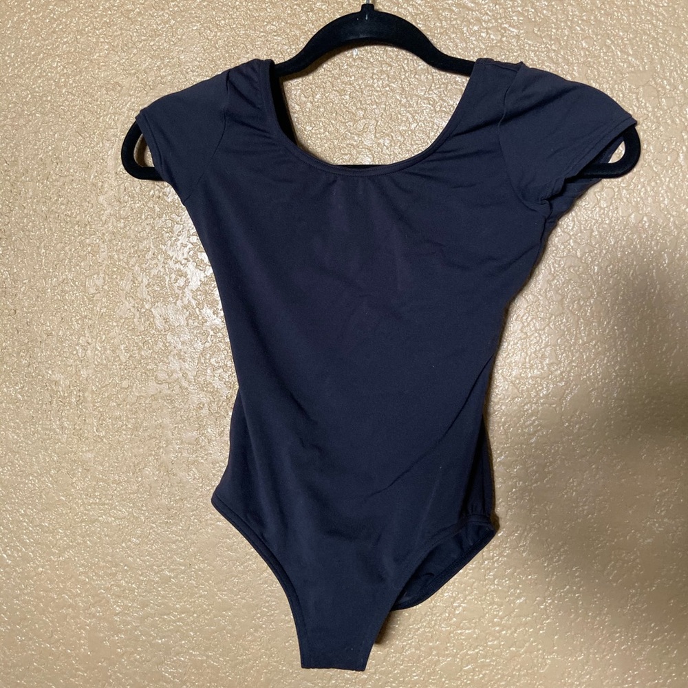 Capezio childs leotard size large euc black